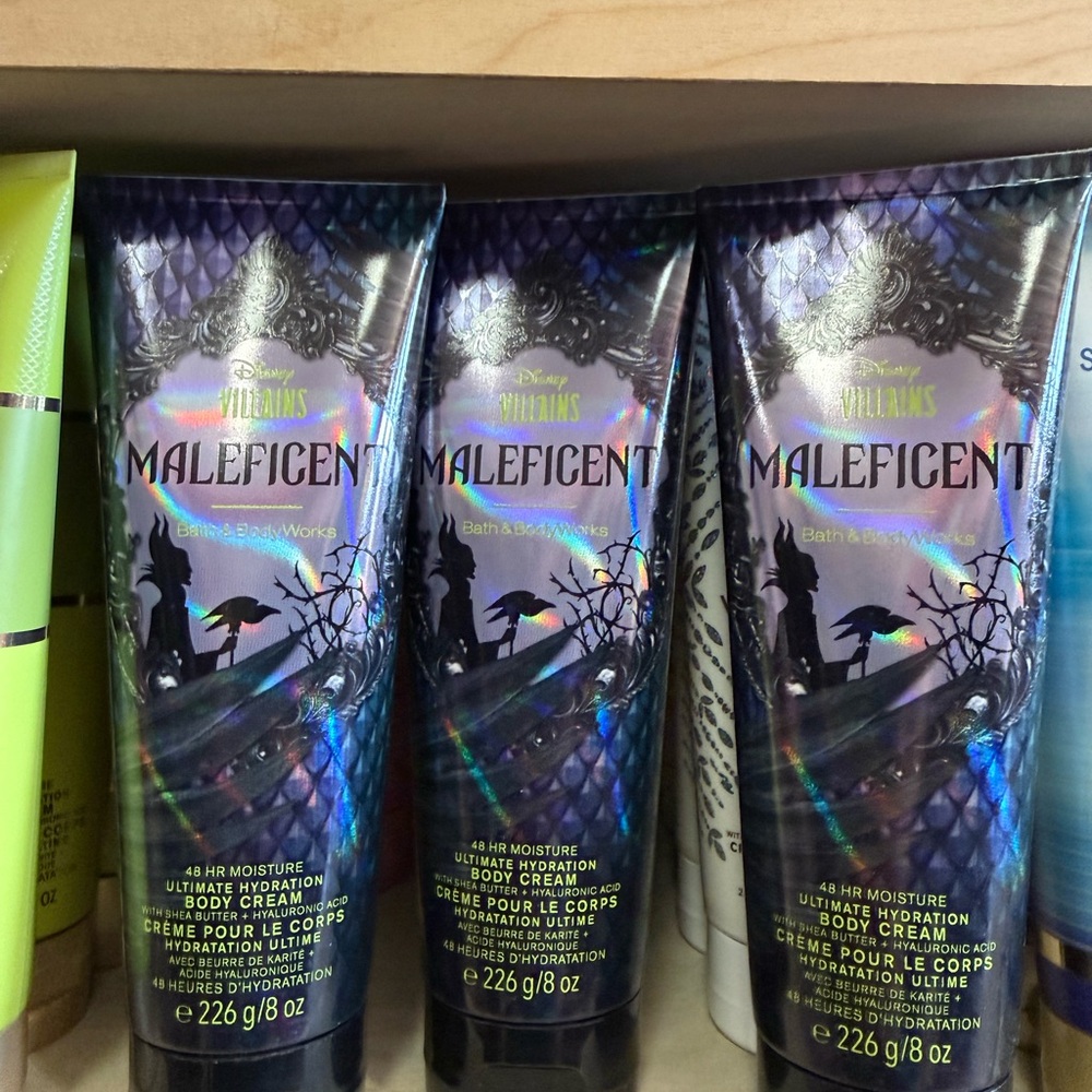 3 bbw Disney Maleficent Iridescent Purple Body Cream